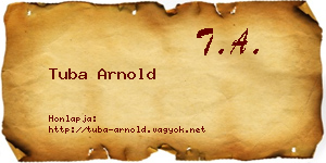 Tuba Arnold névjegykártya