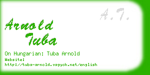 arnold tuba business card